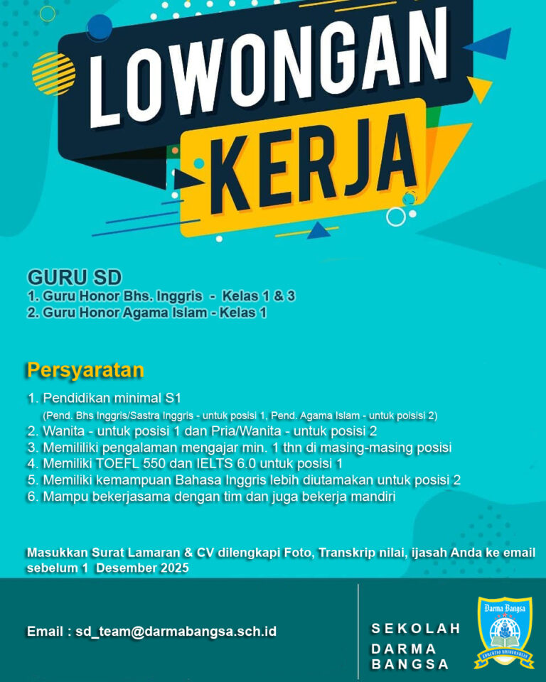 LOKER GURU SD - Honor