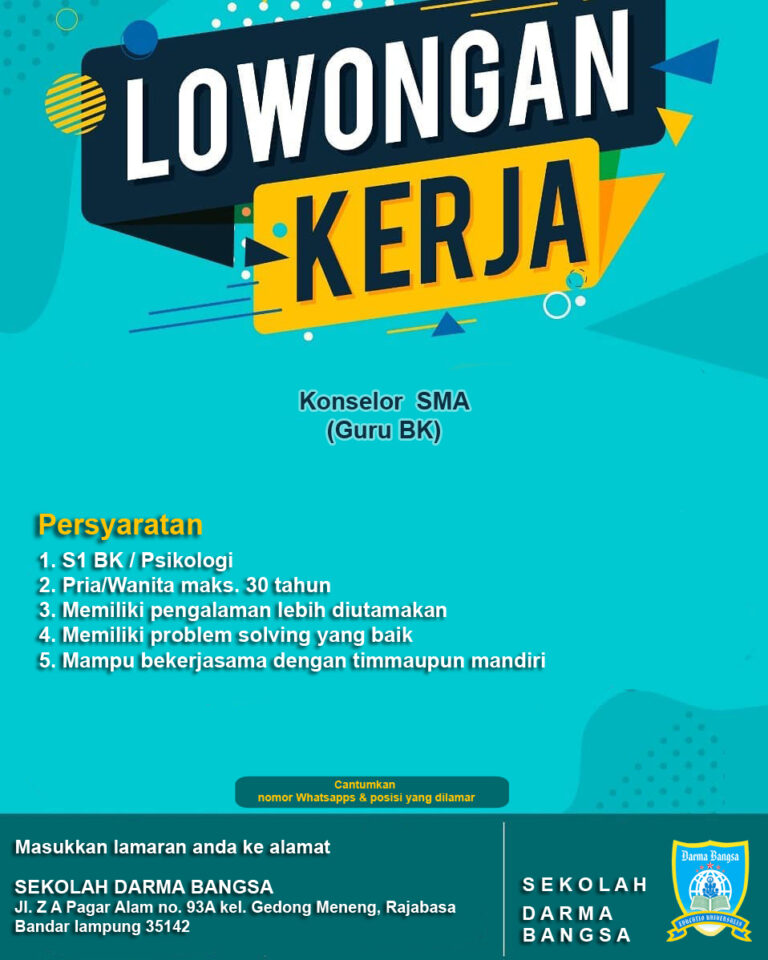 LOKER BK SMA 2026